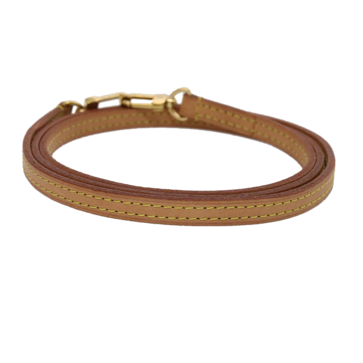 LOUIS VUITTON Shoulder Strap Leather 42.5"" Beige LV 45461
