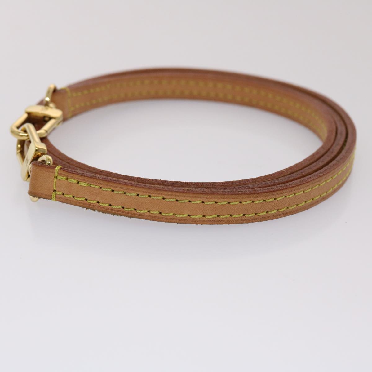 LOUIS VUITTON Shoulder Strap Leather 42.5"" Beige LV 45461