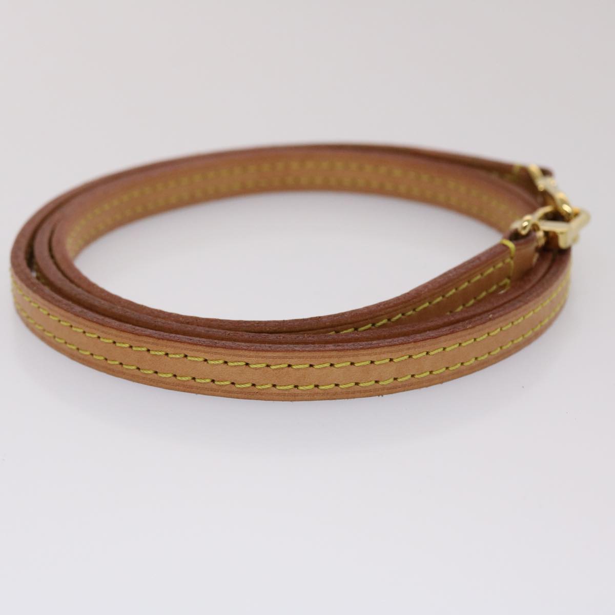 LOUIS VUITTON Shoulder Strap Leather 42.5"" Beige LV 45461