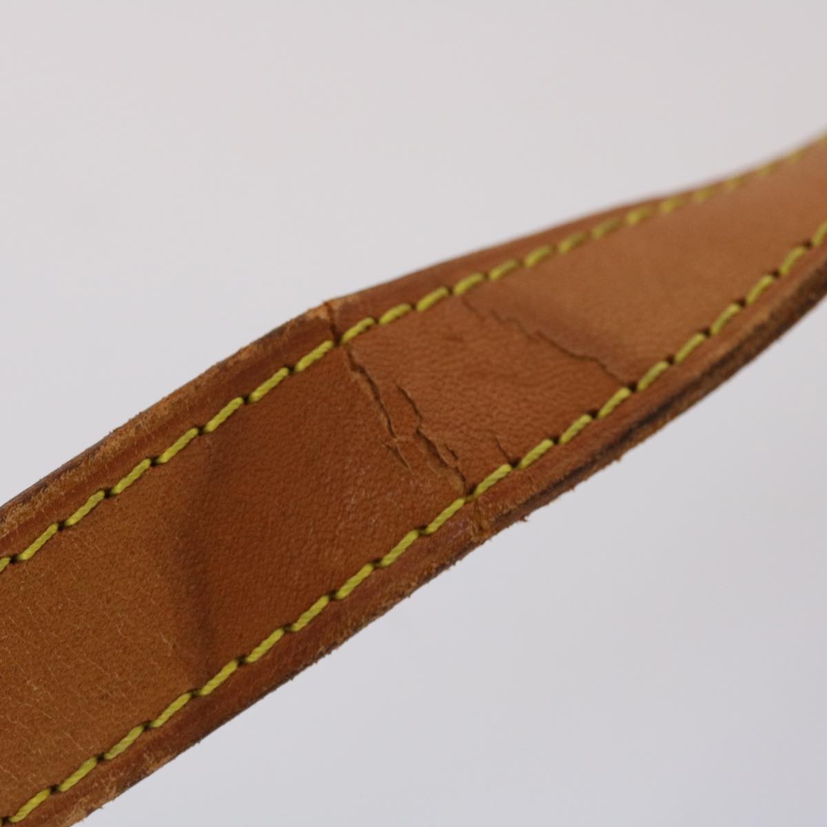 LOUIS VUITTON Shoulder Strap Leather 36.6""-43.3"" Beige LV 45462