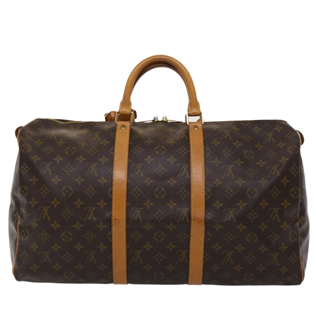 LOUIS VUITTON Monogram Keepall 50 Boston Bag M41426 LV 45463