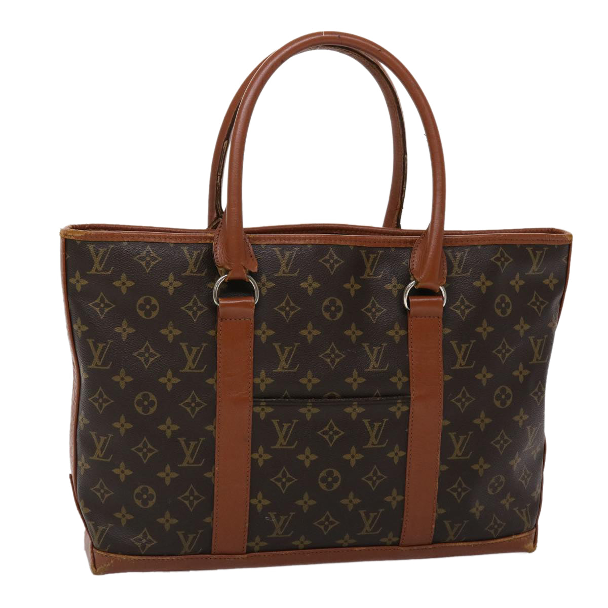 LOUIS VUITTON Monogram Sac Weekend PM Hand Bag M42425 LV 45465