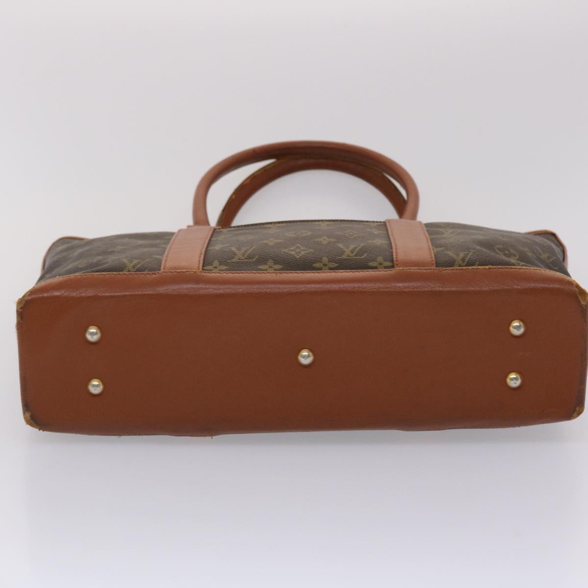 LOUIS VUITTON Monogram Sac Weekend PM Hand Bag M42425 LV 45465