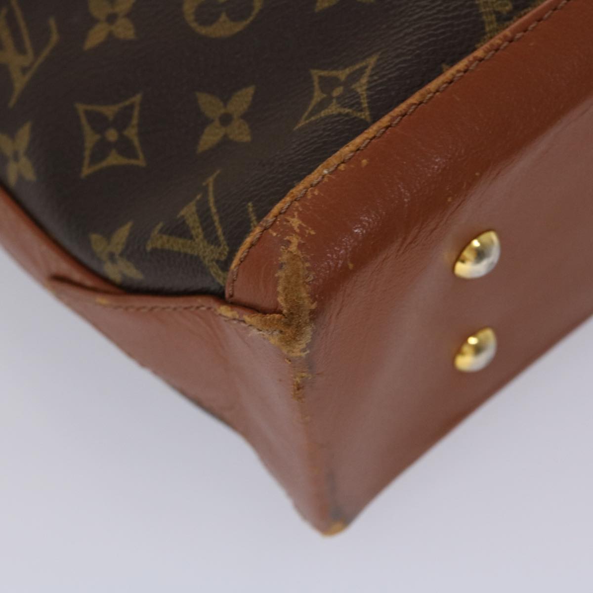 LOUIS VUITTON Monogram Sac Weekend PM Hand Bag M42425 LV 45465