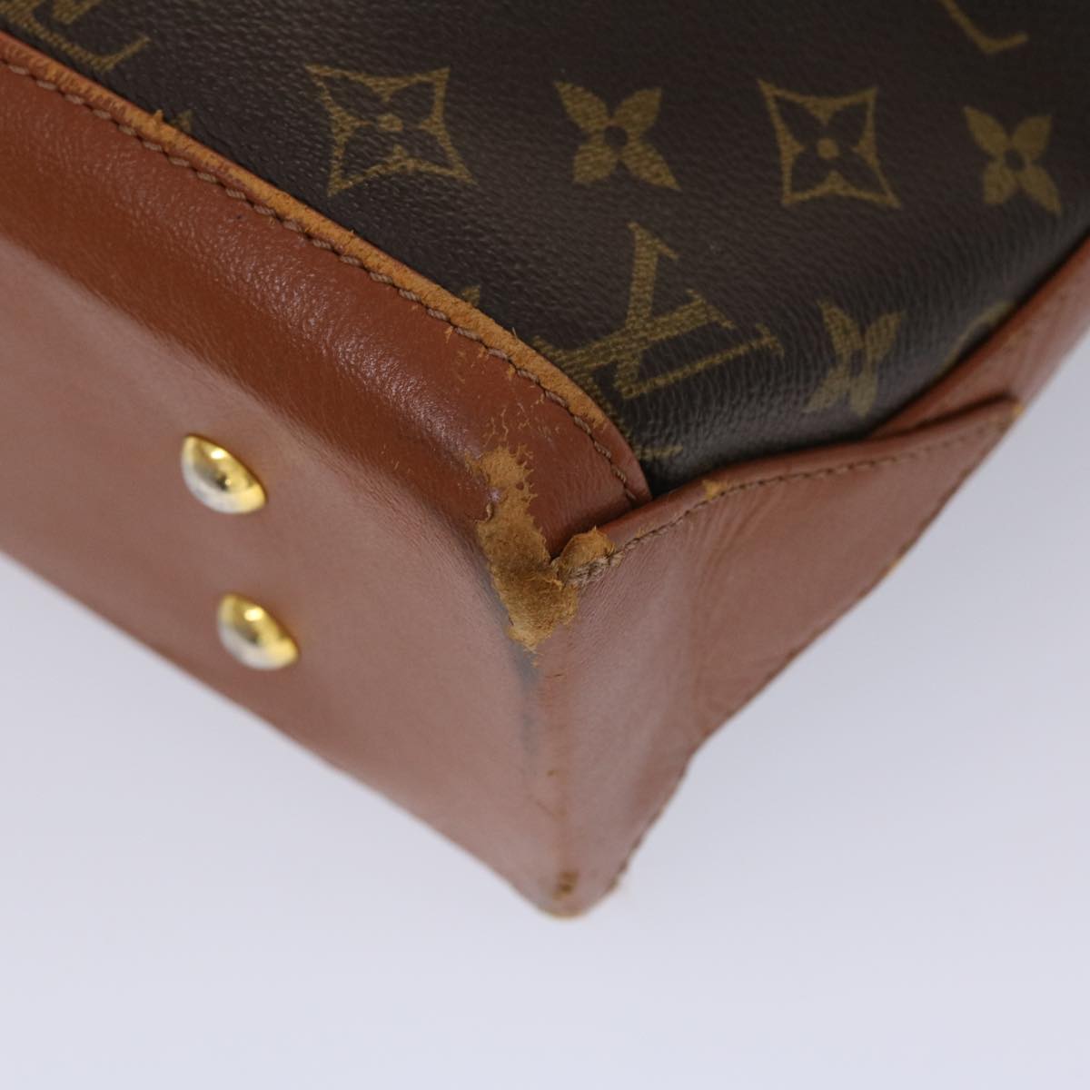LOUIS VUITTON Monogram Sac Weekend PM Hand Bag M42425 LV 45465