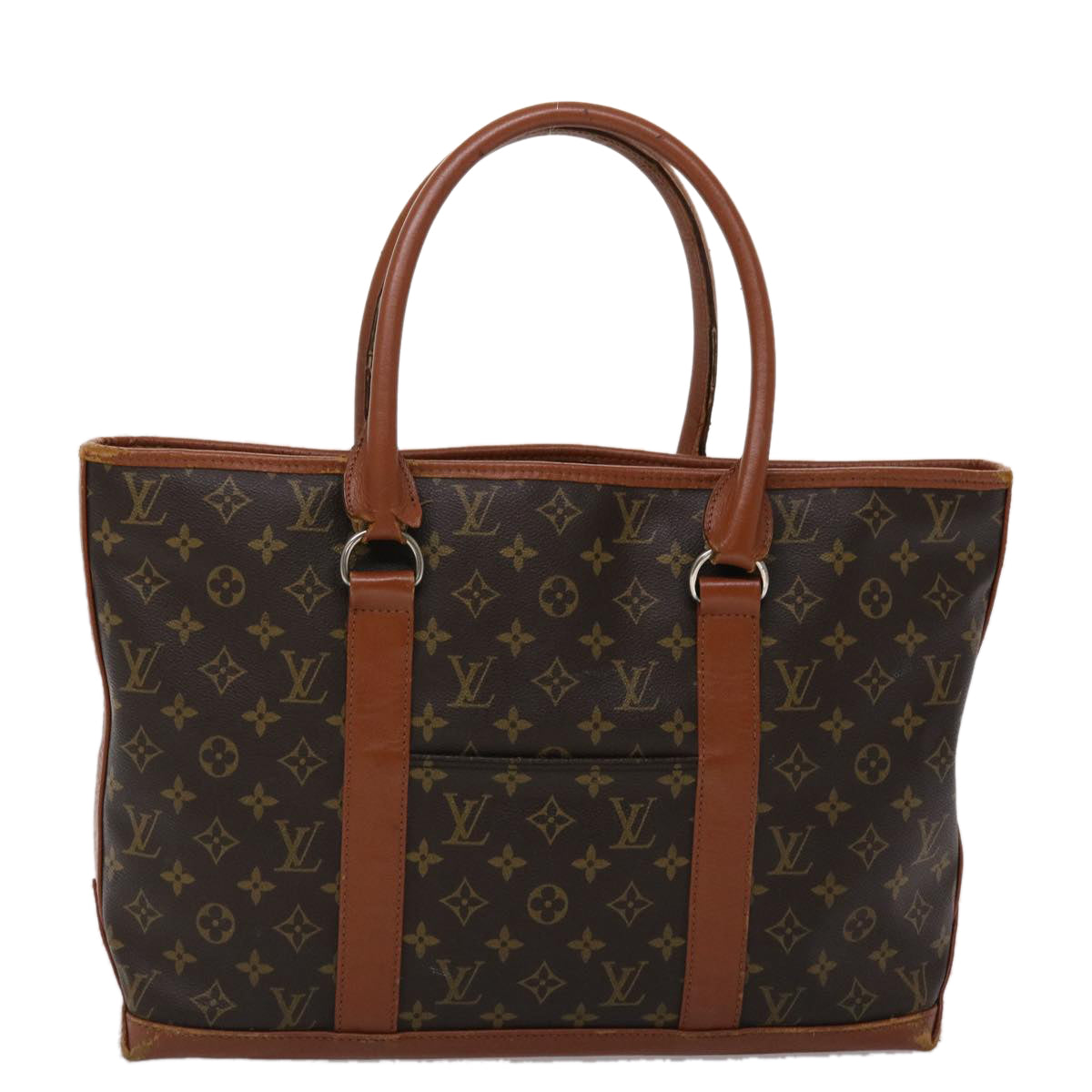 LOUIS VUITTON Monogram Sac Weekend PM Hand Bag M42425 LV 45465