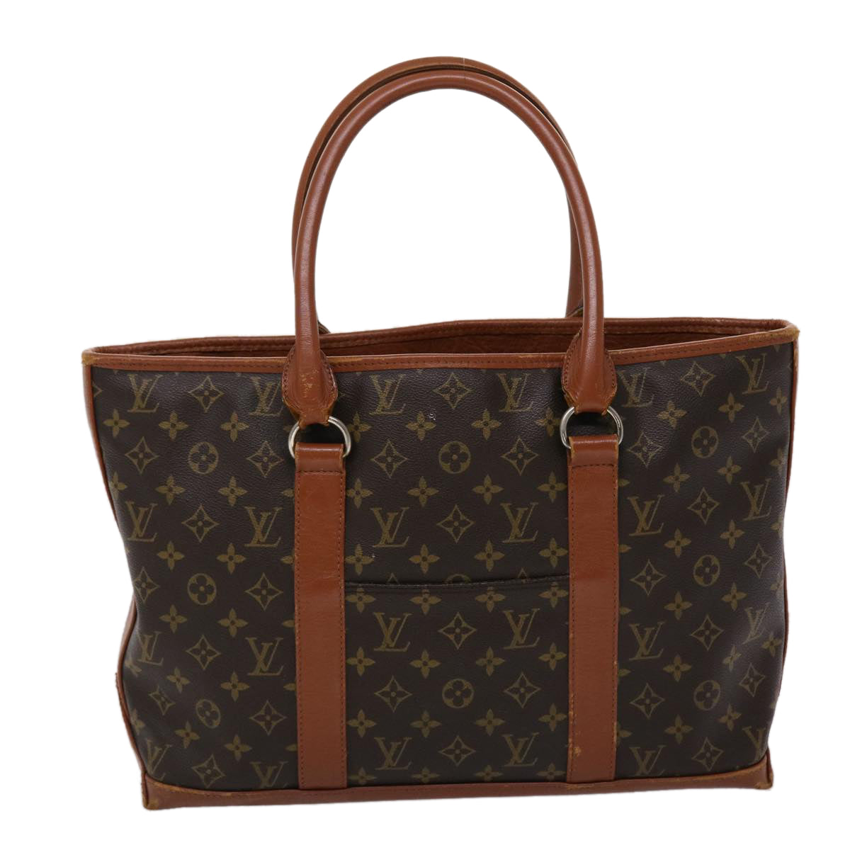 LOUIS VUITTON Monogram Sac Weekend PM Hand Bag M42425 LV 45465
