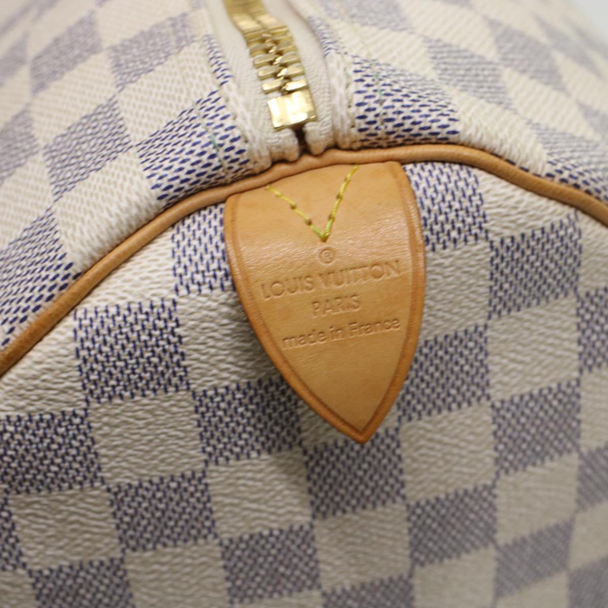 LOUIS VUITTON Damier Azur Keepall 50 Boston Bag N41430 LV 45468