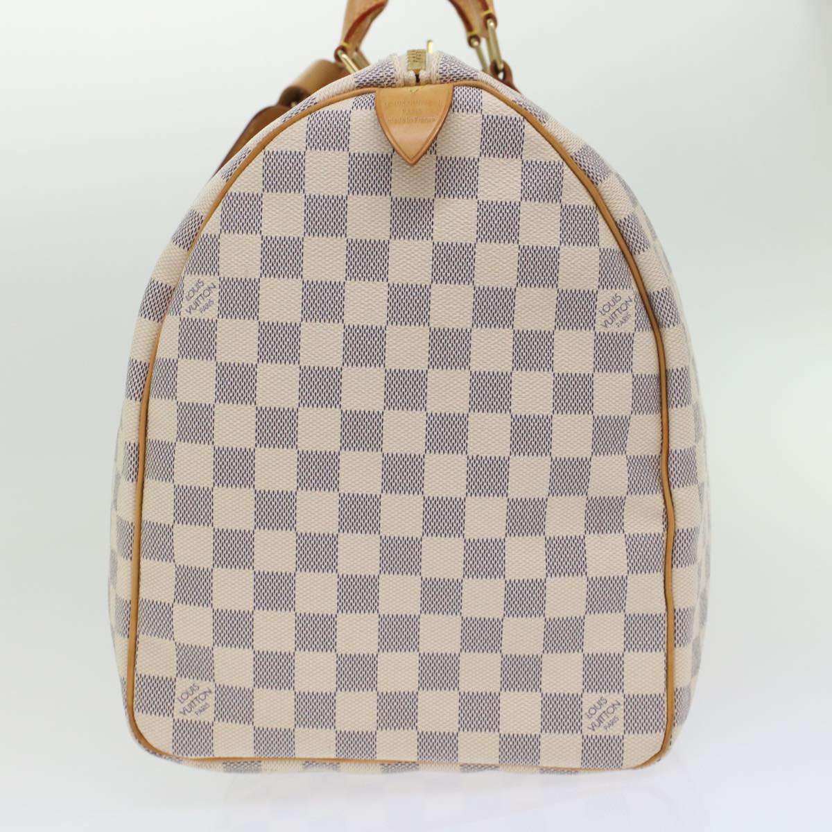 LOUIS VUITTON Damier Azur Keepall 50 Boston Bag N41430 LV 45468