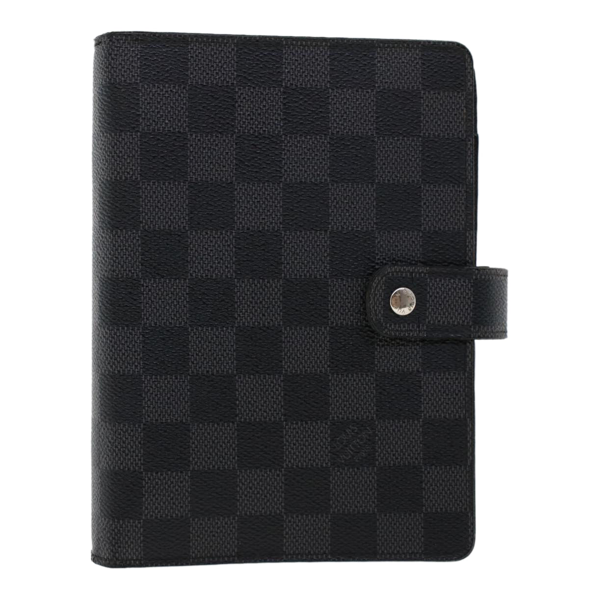 LOUIS VUITTON Damier Graphite Agenda MM Day Planner Cover R20242 LV 45469