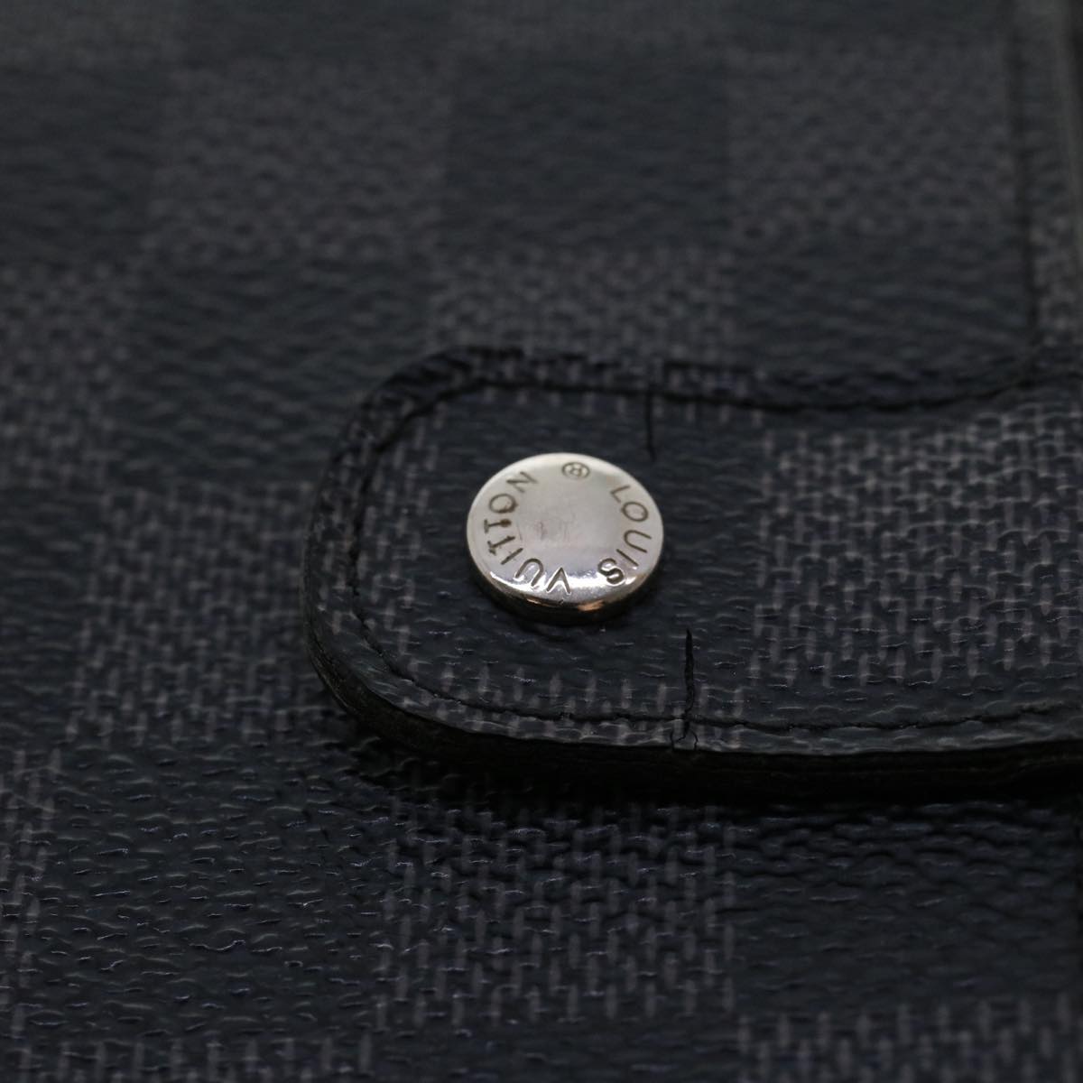 LOUIS VUITTON Damier Graphite Agenda MM Day Planner Cover R20242 LV 45469