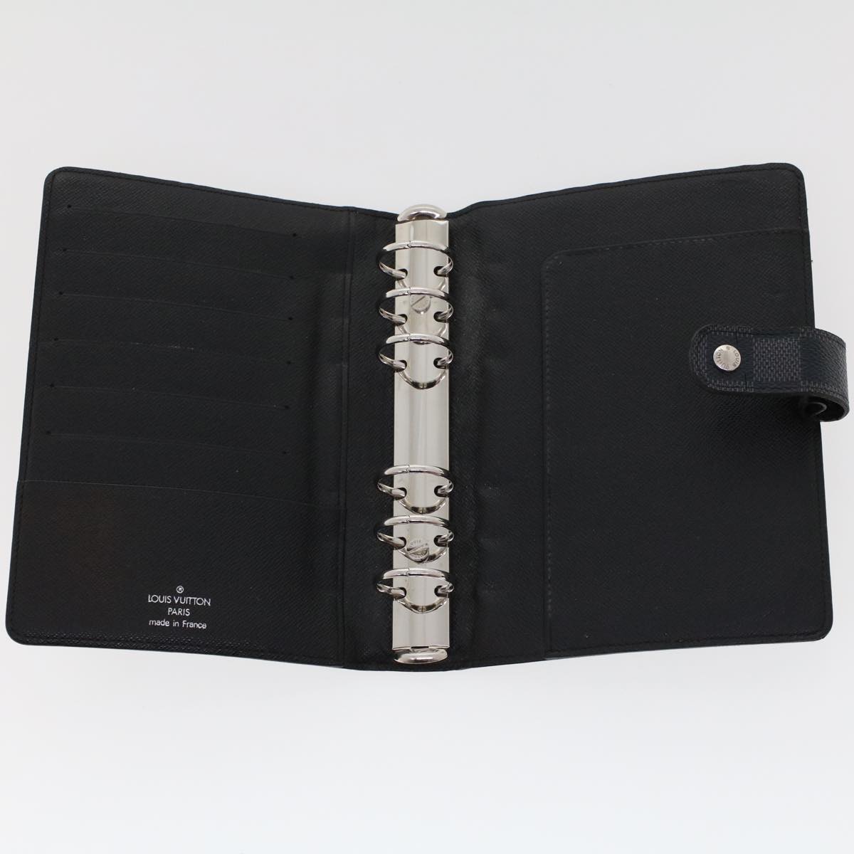 LOUIS VUITTON Damier Graphite Agenda MM Day Planner Cover R20242 LV 45469
