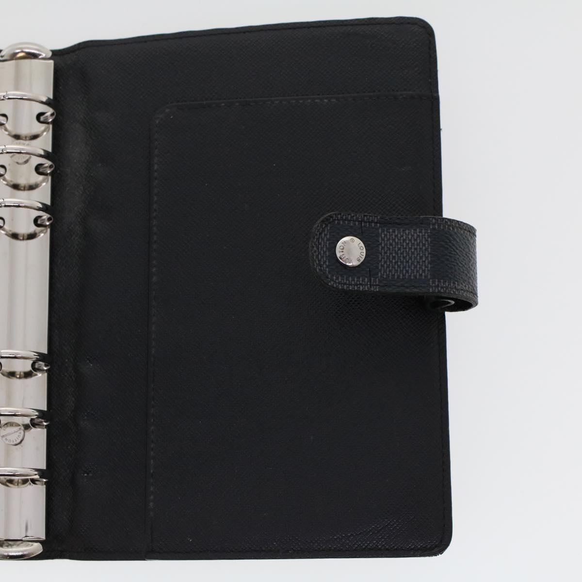 LOUIS VUITTON Damier Graphite Agenda MM Day Planner Cover R20242 LV 45469