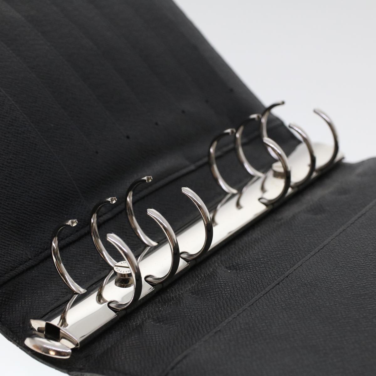LOUIS VUITTON Damier Graphite Agenda MM Day Planner Cover R20242 LV 45469