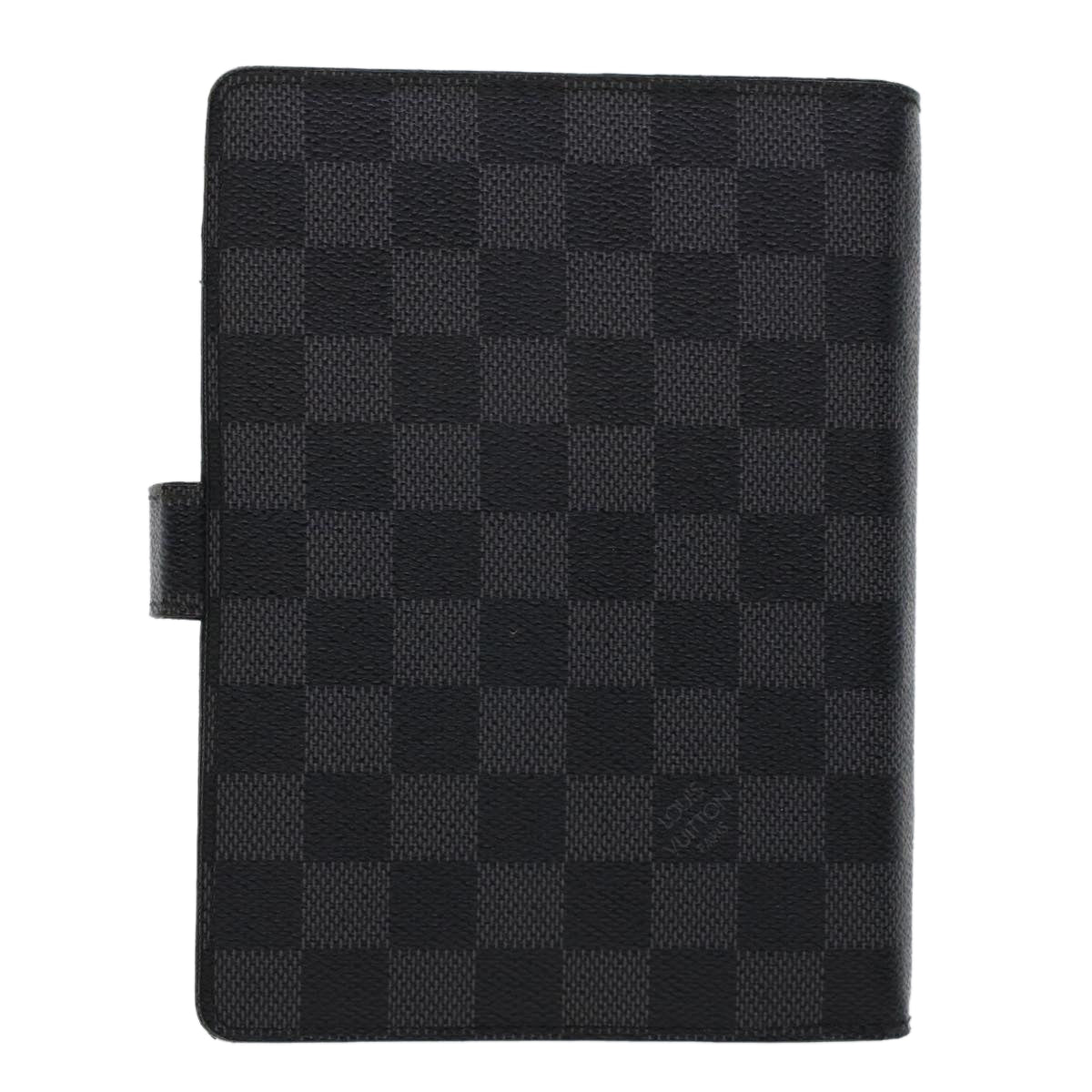 LOUIS VUITTON Damier Graphite Agenda MM Day Planner Cover R20242 LV 45469