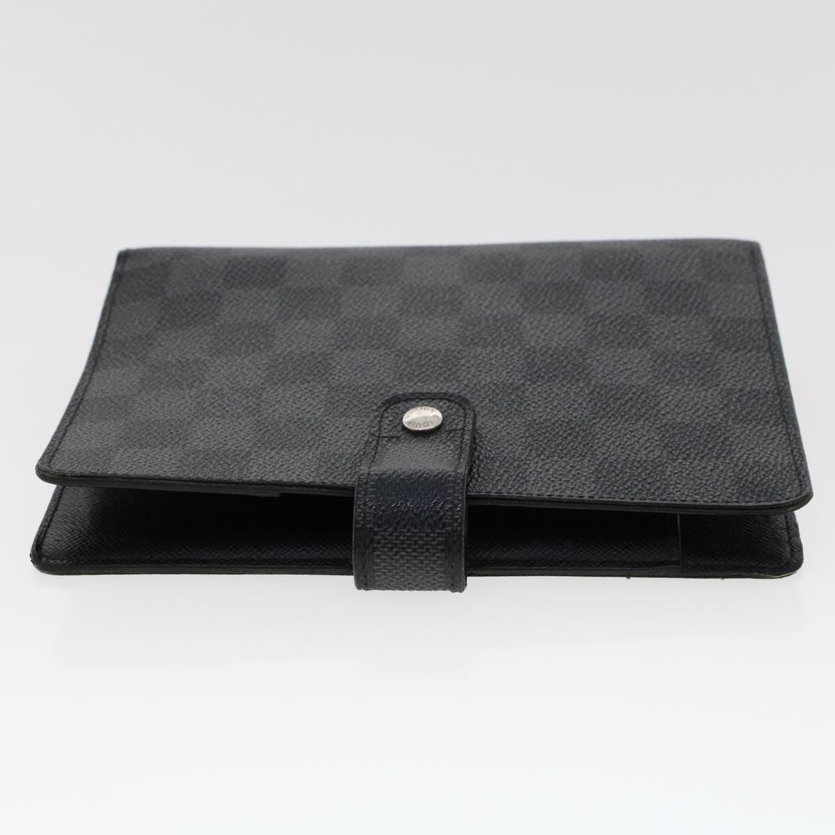 LOUIS VUITTON Damier Graphite Agenda MM Day Planner Cover R20242 LV 45469