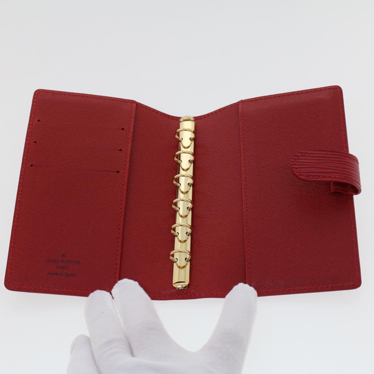LOUIS VUITTON Epi Agenda PM Day Planner Cover Red R20057 LV 45474