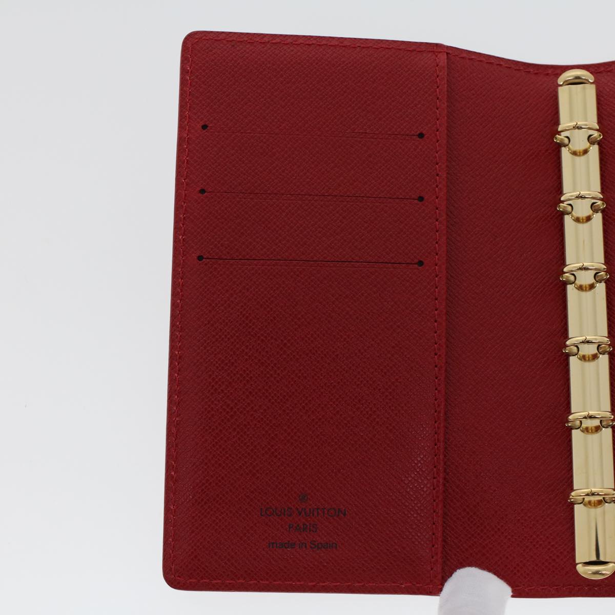 LOUIS VUITTON Epi Agenda PM Day Planner Cover Red R20057 LV 45474