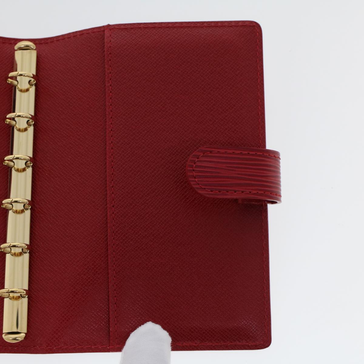 LOUIS VUITTON Epi Agenda PM Day Planner Cover Red R20057 LV 45474
