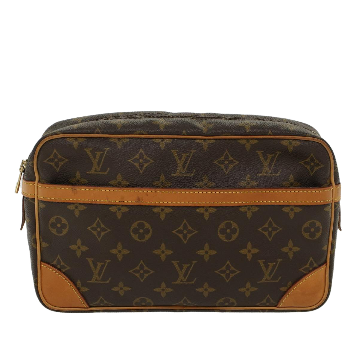 LOUIS VUITTON Monogram Compiegne 28 Clutch Bag M51845 LV 45475