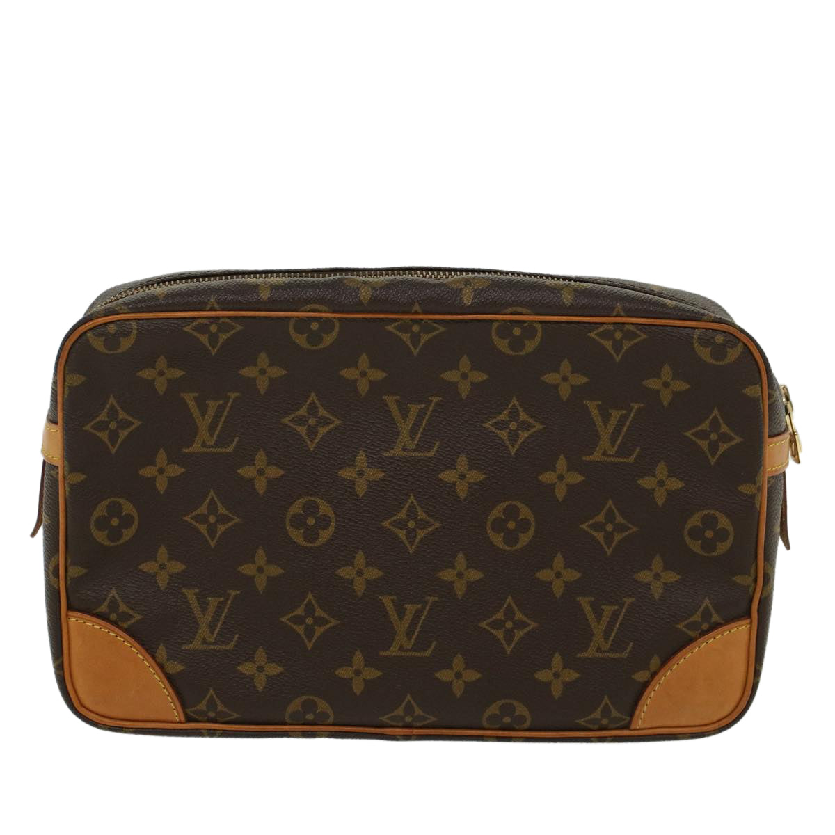LOUIS VUITTON Monogram Compiegne 28 Clutch Bag M51845 LV 45475