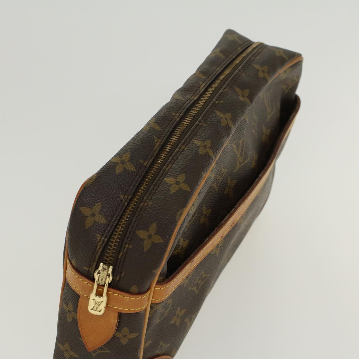 LOUIS VUITTON Monogram Compiegne 28 Clutch Bag M51845 LV 45475