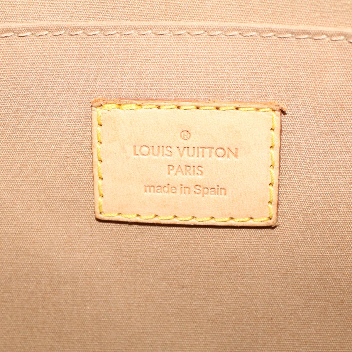 LOUIS VUITTON Vernis Roxbury Drive Hand Bag 2Way Noisette M91391 LV 45482