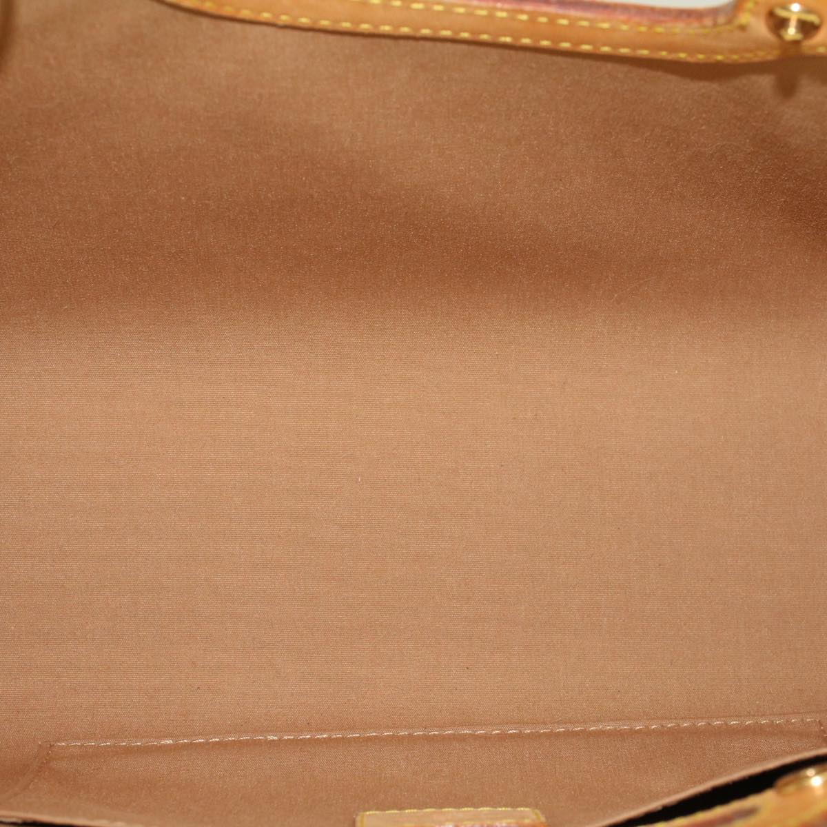 LOUIS VUITTON Vernis Roxbury Drive Hand Bag 2Way Noisette M91391 LV 45482