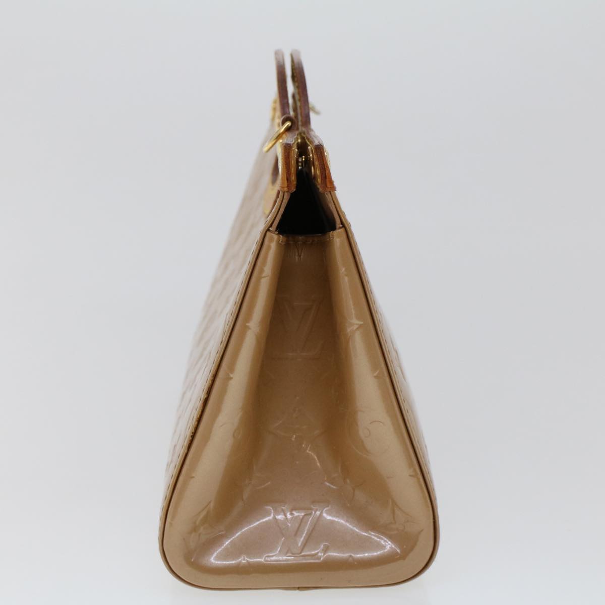 LOUIS VUITTON Vernis Roxbury Drive Hand Bag 2Way Noisette M91391 LV 45482