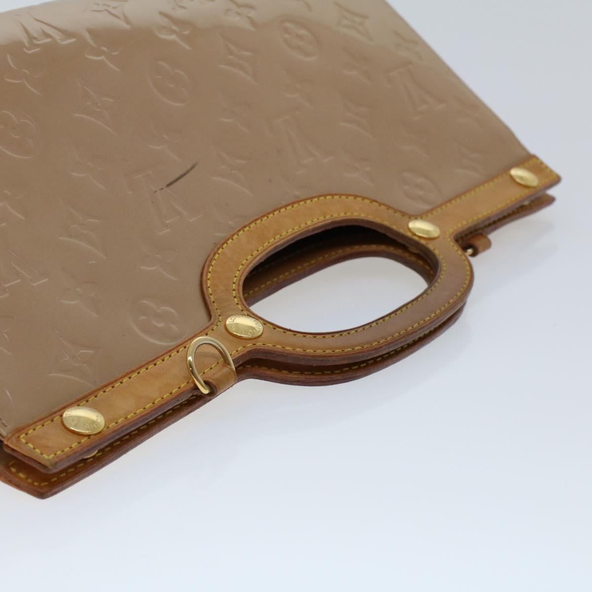 LOUIS VUITTON Vernis Roxbury Drive Hand Bag 2Way Noisette M91391 LV 45482
