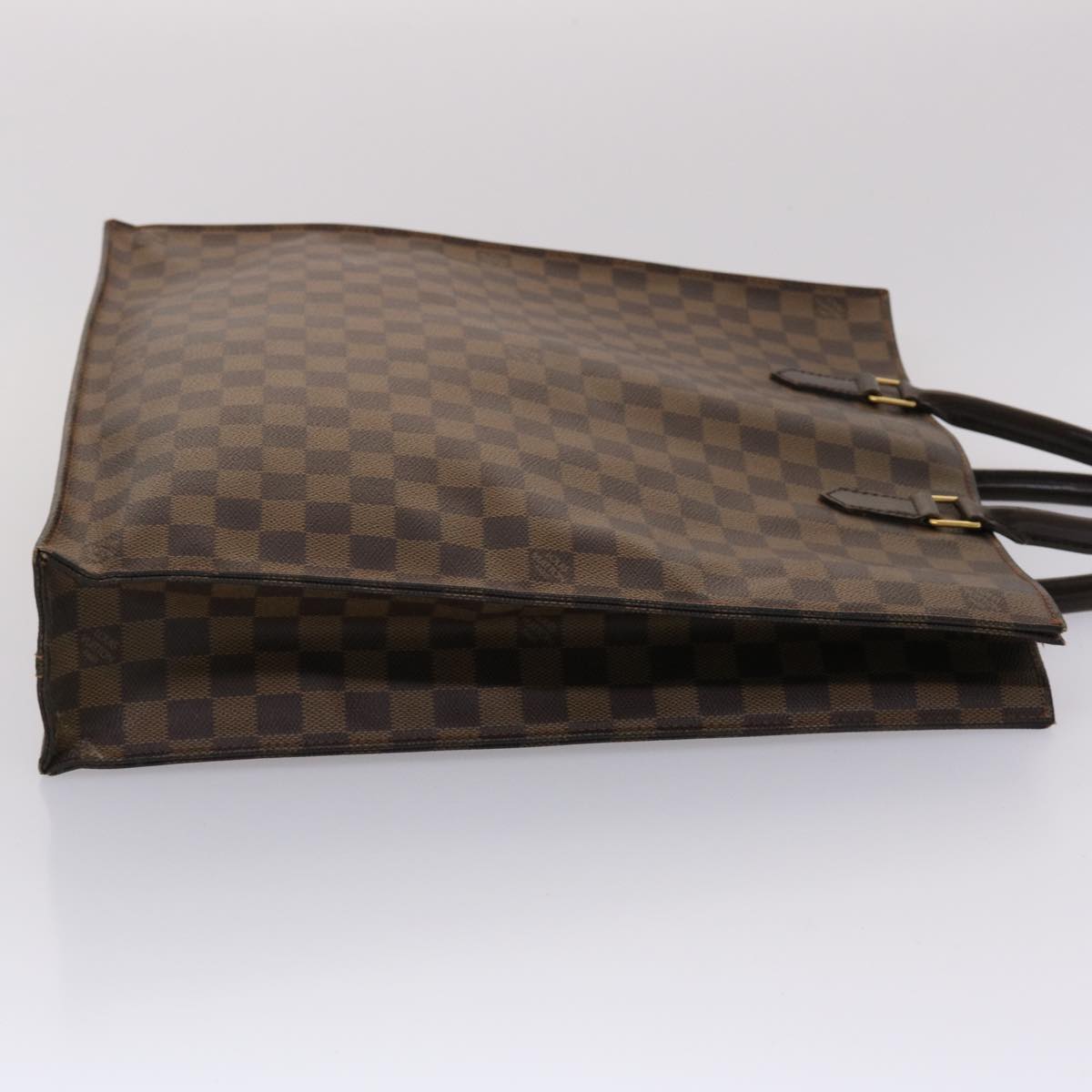 LOUIS VUITTON Damier Ebene Sac Plat Hand Bag N51140 LV 45484