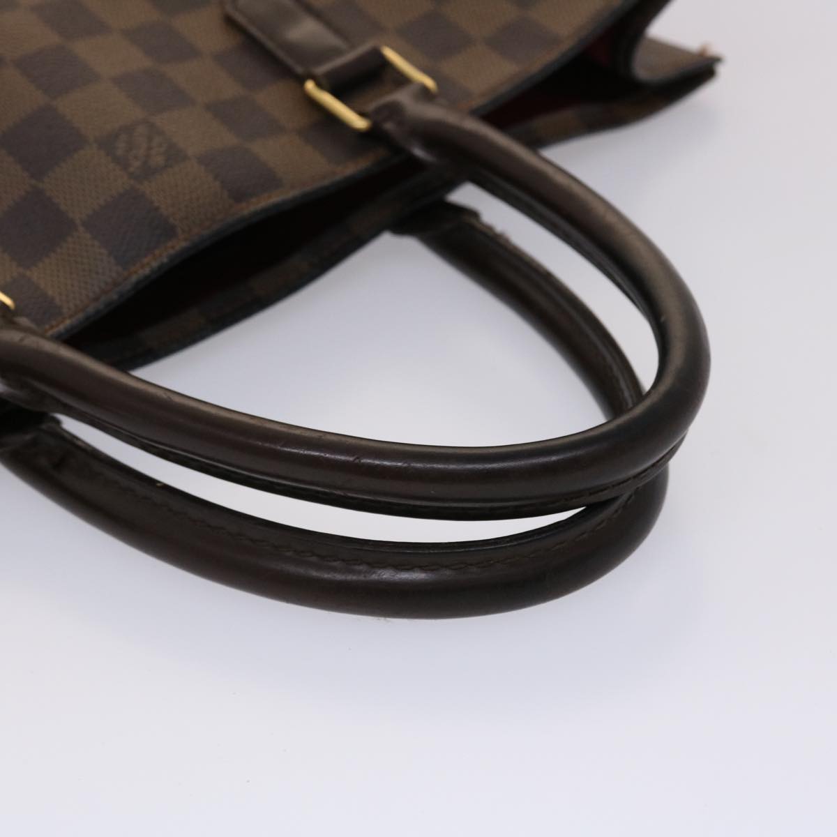 LOUIS VUITTON Damier Ebene Sac Plat Hand Bag N51140 LV 45484