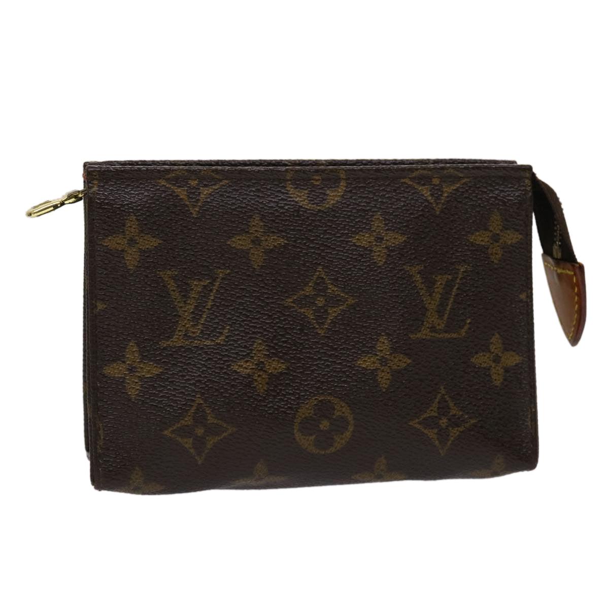 LOUIS VUITTON Monogram Poche Toilette 15 Pouch M47546 LV 45485