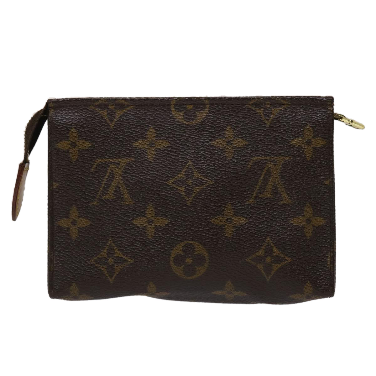 LOUIS VUITTON Monogram Poche Toilette 15 Pouch M47546 LV 45485