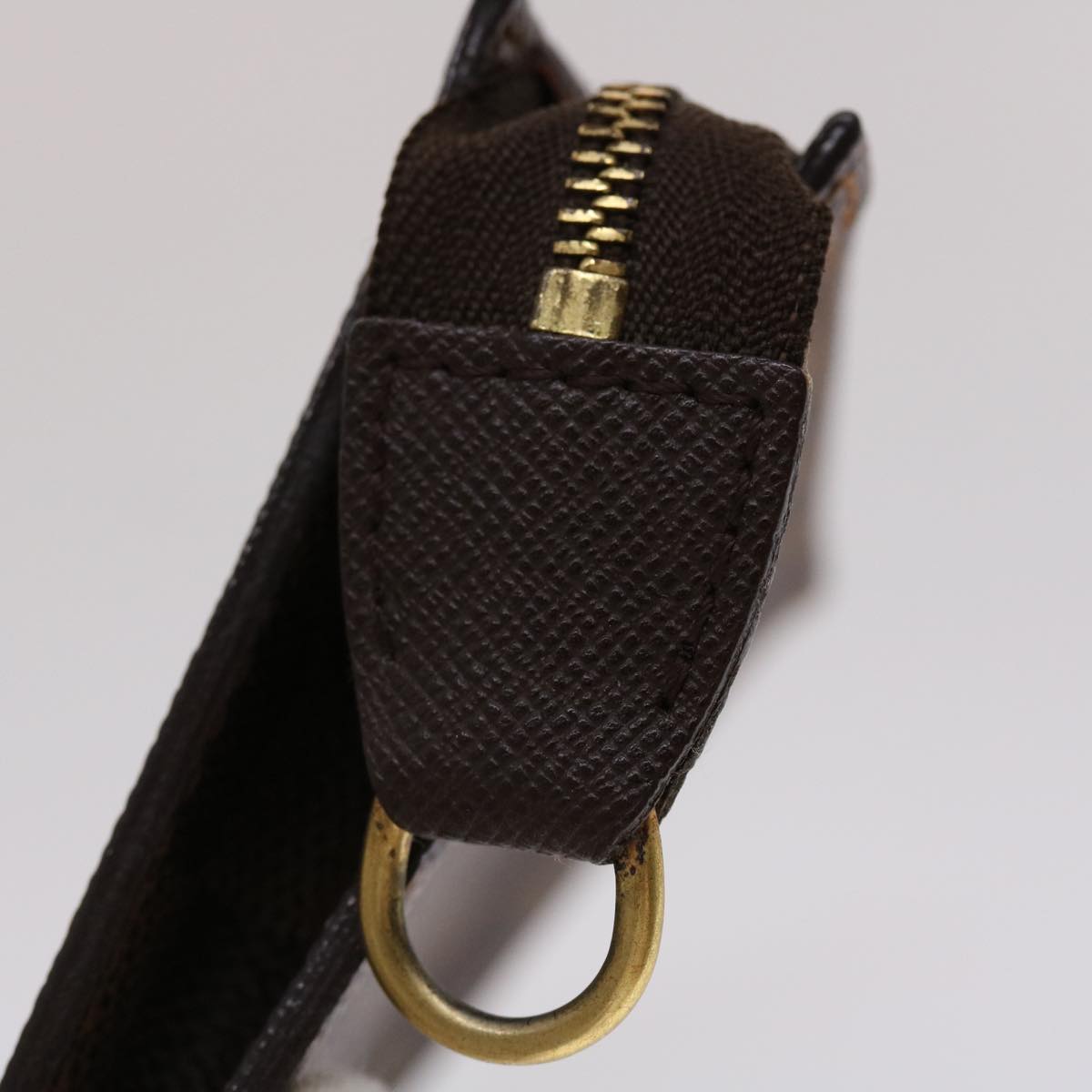 LOUIS VUITTON Damier Ebene Marais Pouch LV 45487