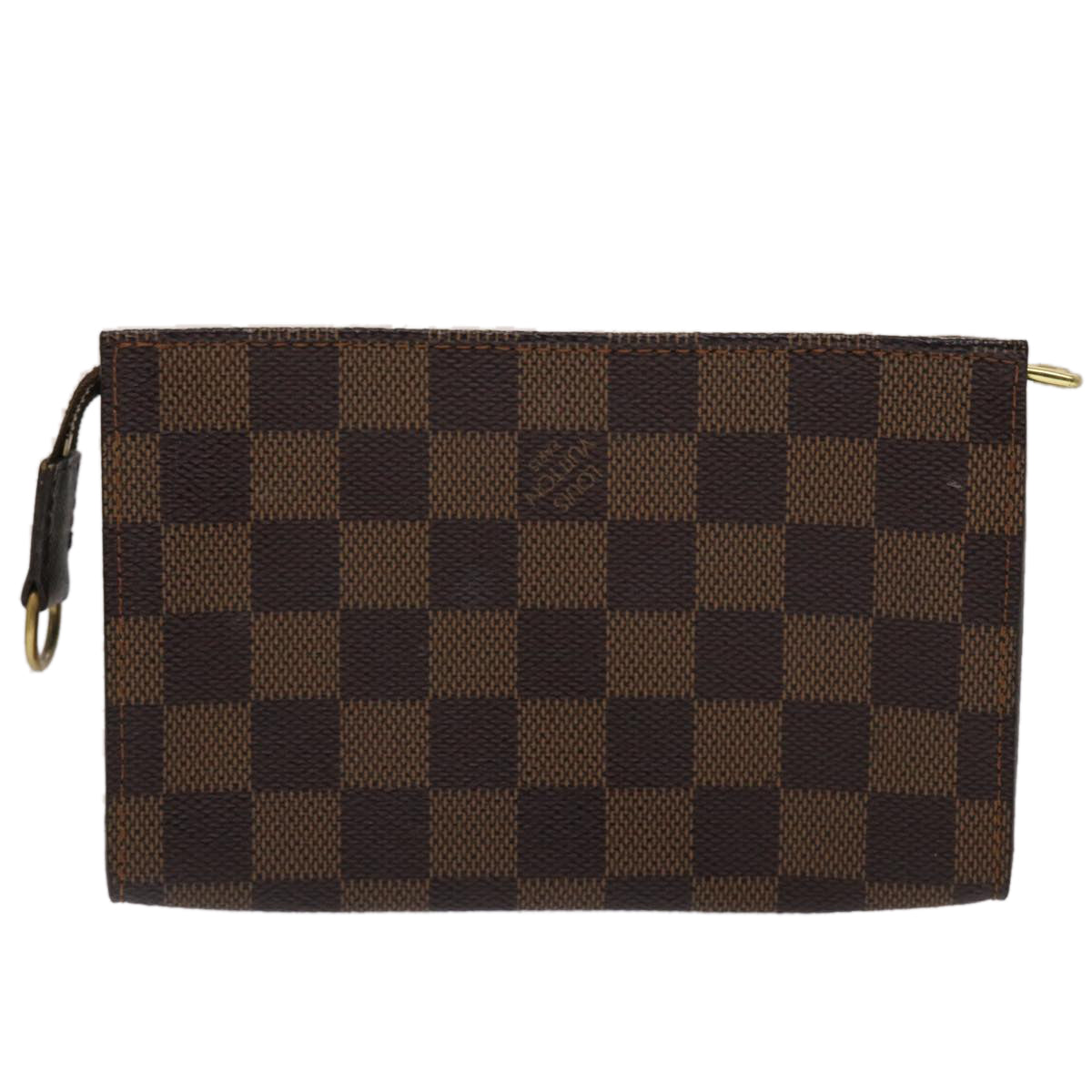 LOUIS VUITTON Damier Ebene Marais Pouch LV 45487