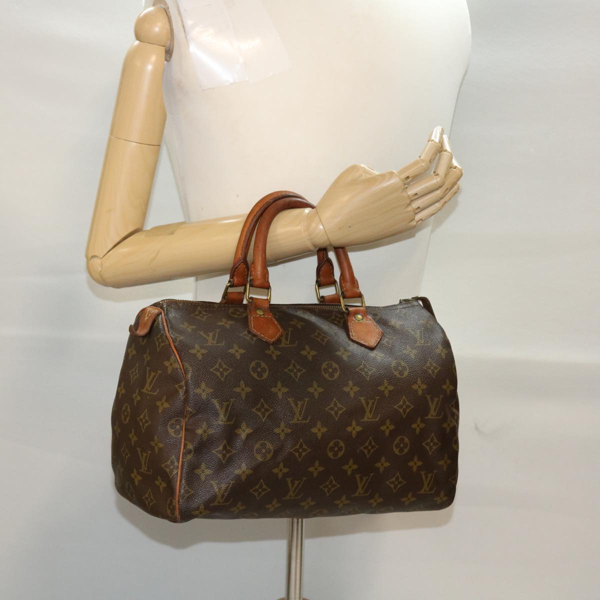 LOUIS VUITTON Monogram Speedy 30 Hand Bag M41526 LV 45488