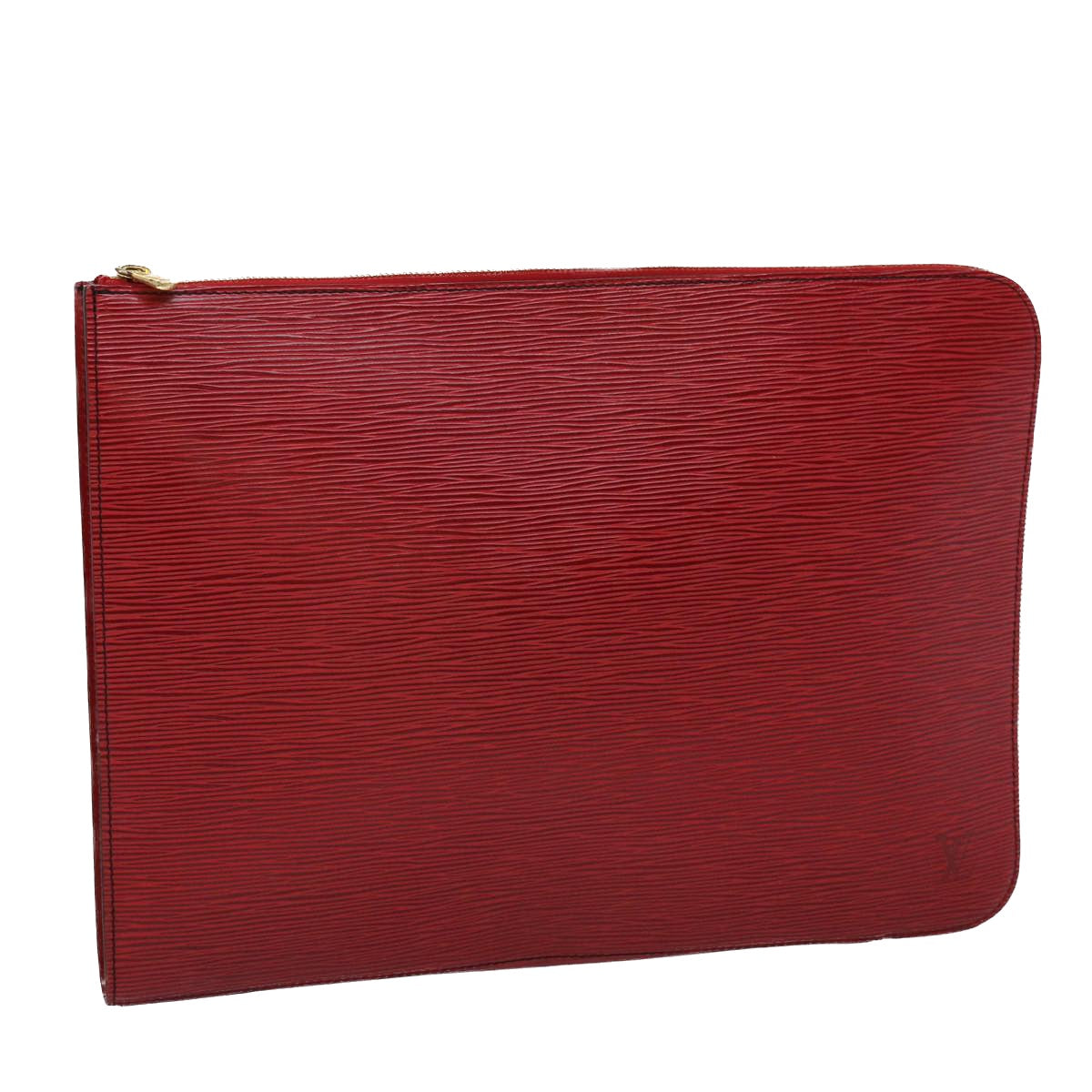 LOUIS VUITTON Epi Posh Documents Clutch Bag Red M54497 LV 45493
