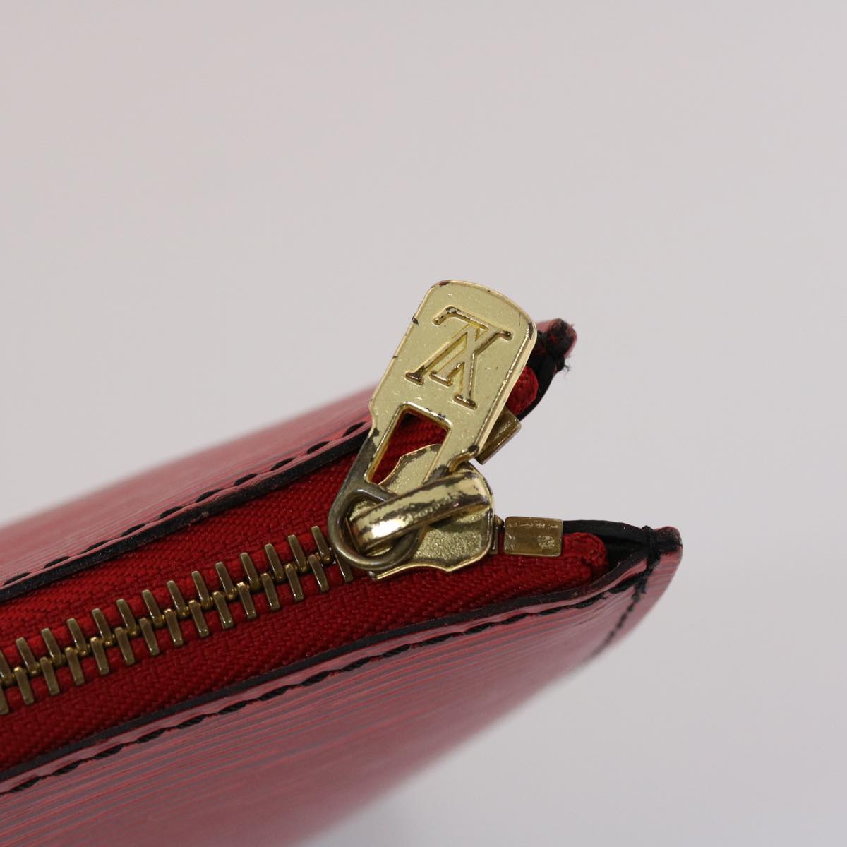 LOUIS VUITTON Epi Posh Documents Clutch Bag Red M54497 LV 45493