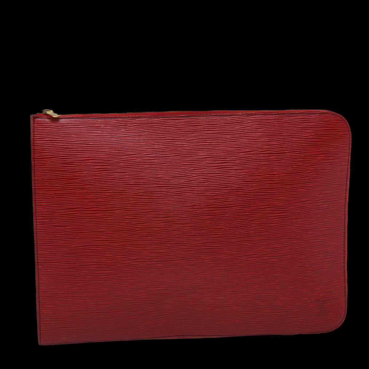 LOUIS VUITTON Epi Posh Documents Clutch Bag Red M54497 LV 45493