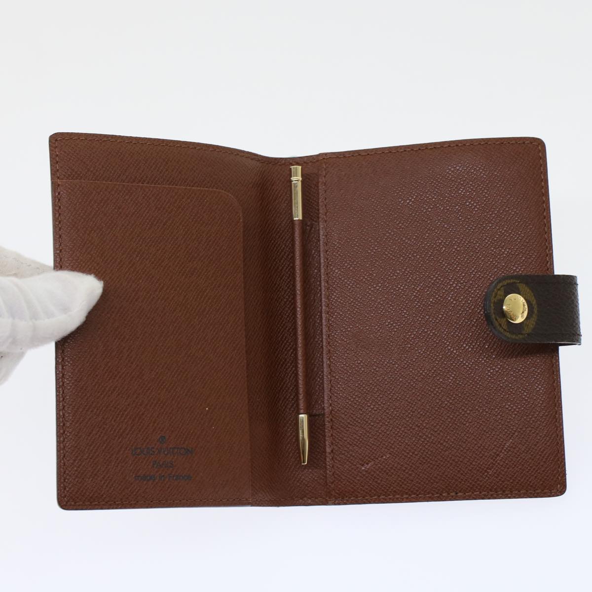 LOUIS VUITTON Monogram Etui Palm PDA Day Planner Cover M63028 LV 45495