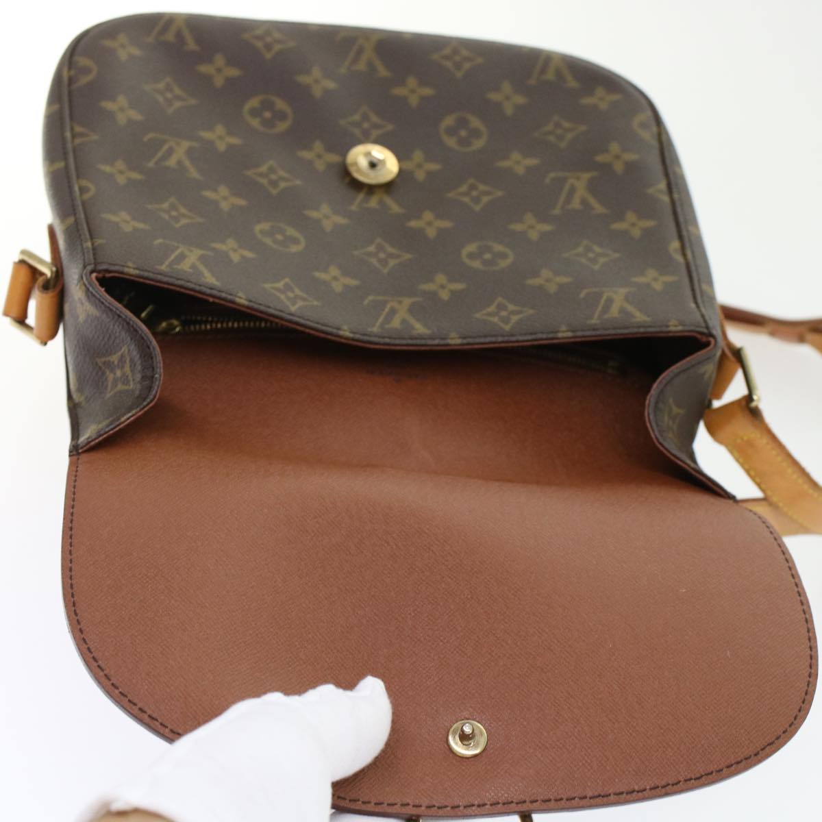 LOUIS VUITTON Monogram Saint Cloud GM Shoulder Bag M51242 LV 45502