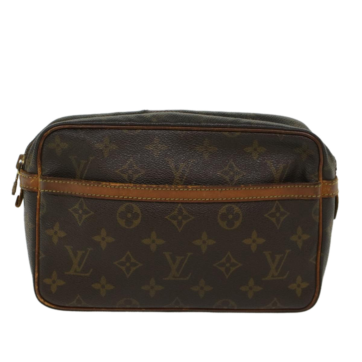 LOUIS VUITTON Monogram Compiegne 23 Clutch Bag M51847 LV 45509