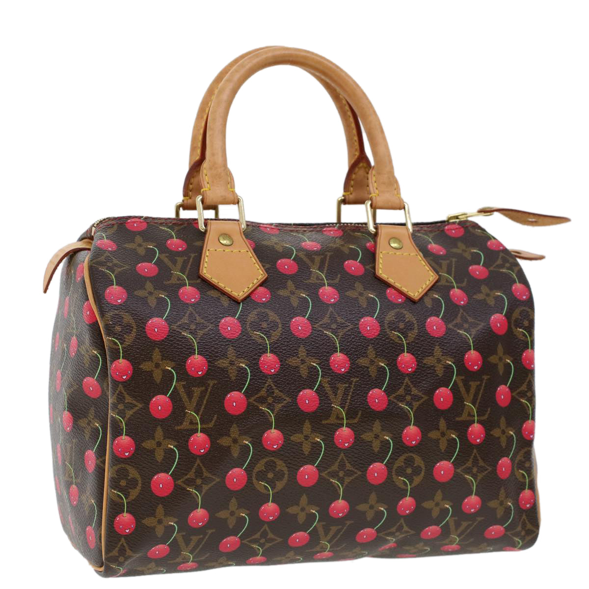 LOUIS VUITTON Monogram Cherry Speedy 25 Hand Bag M41528 LV 45514