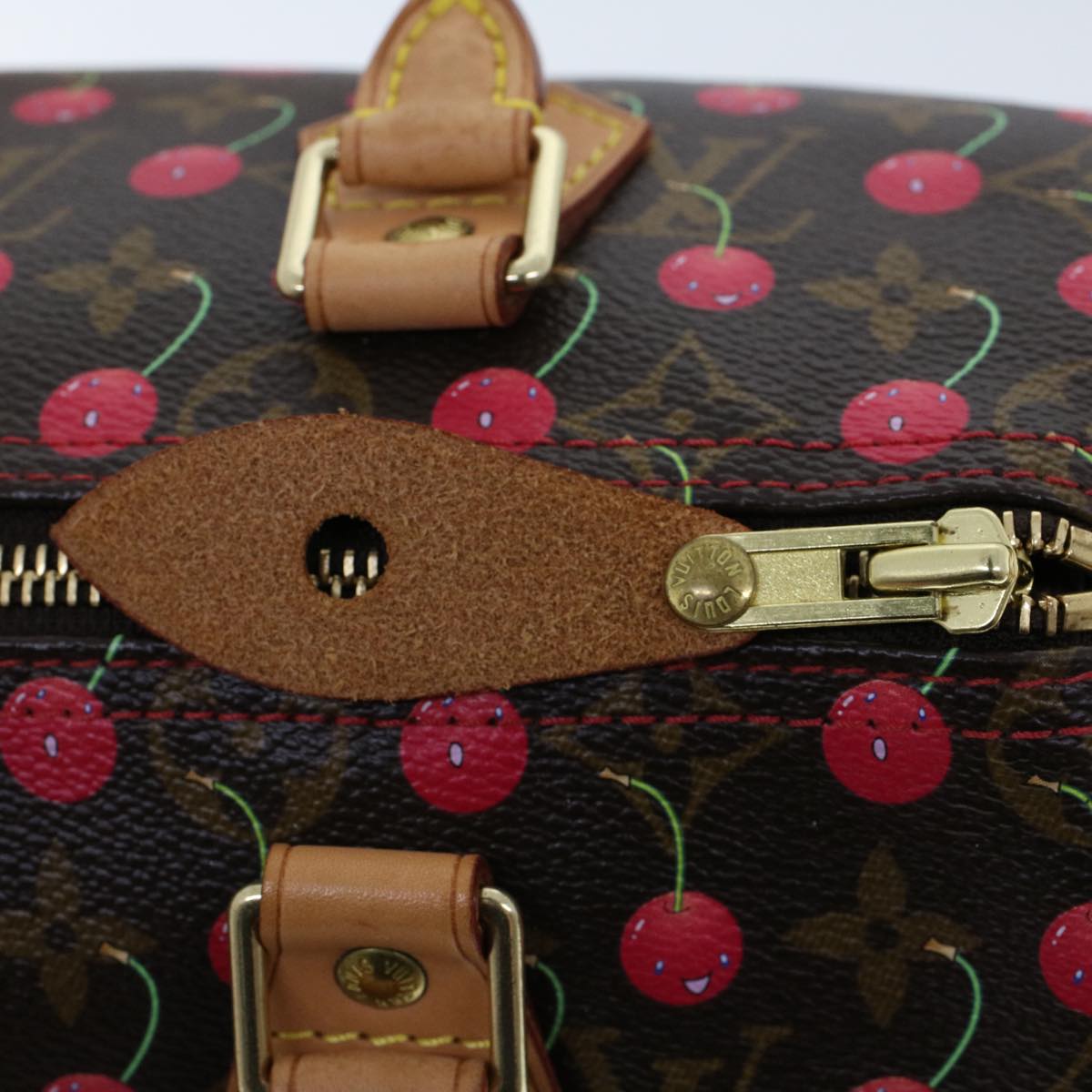 LOUIS VUITTON Monogram Cherry Speedy 25 Hand Bag M41528 LV 45514