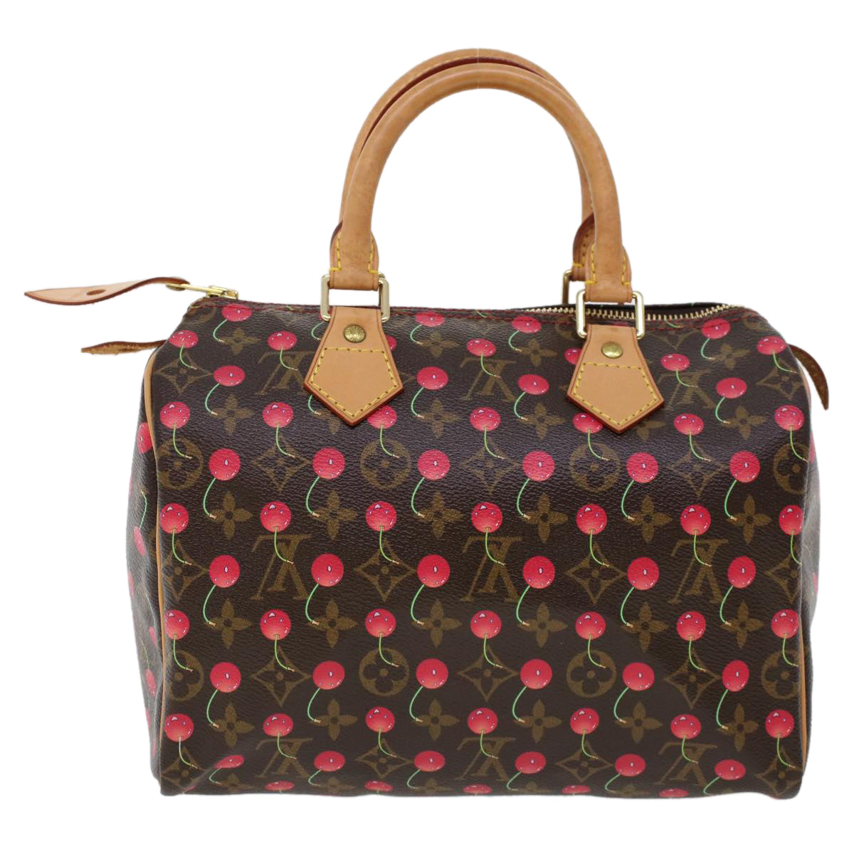 LOUIS VUITTON Monogram Cherry Speedy 25 Hand Bag M41528 LV 45514