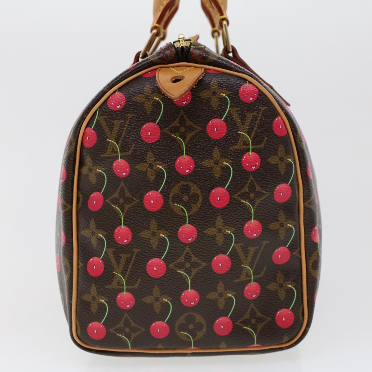 LOUIS VUITTON Monogram Cherry Speedy 25 Hand Bag M41528 LV 45514