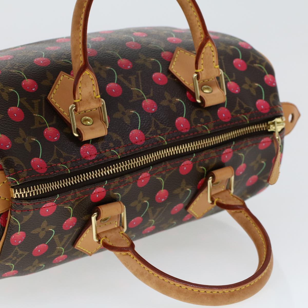 LOUIS VUITTON Monogram Cherry Speedy 25 Hand Bag M41528 LV 45514