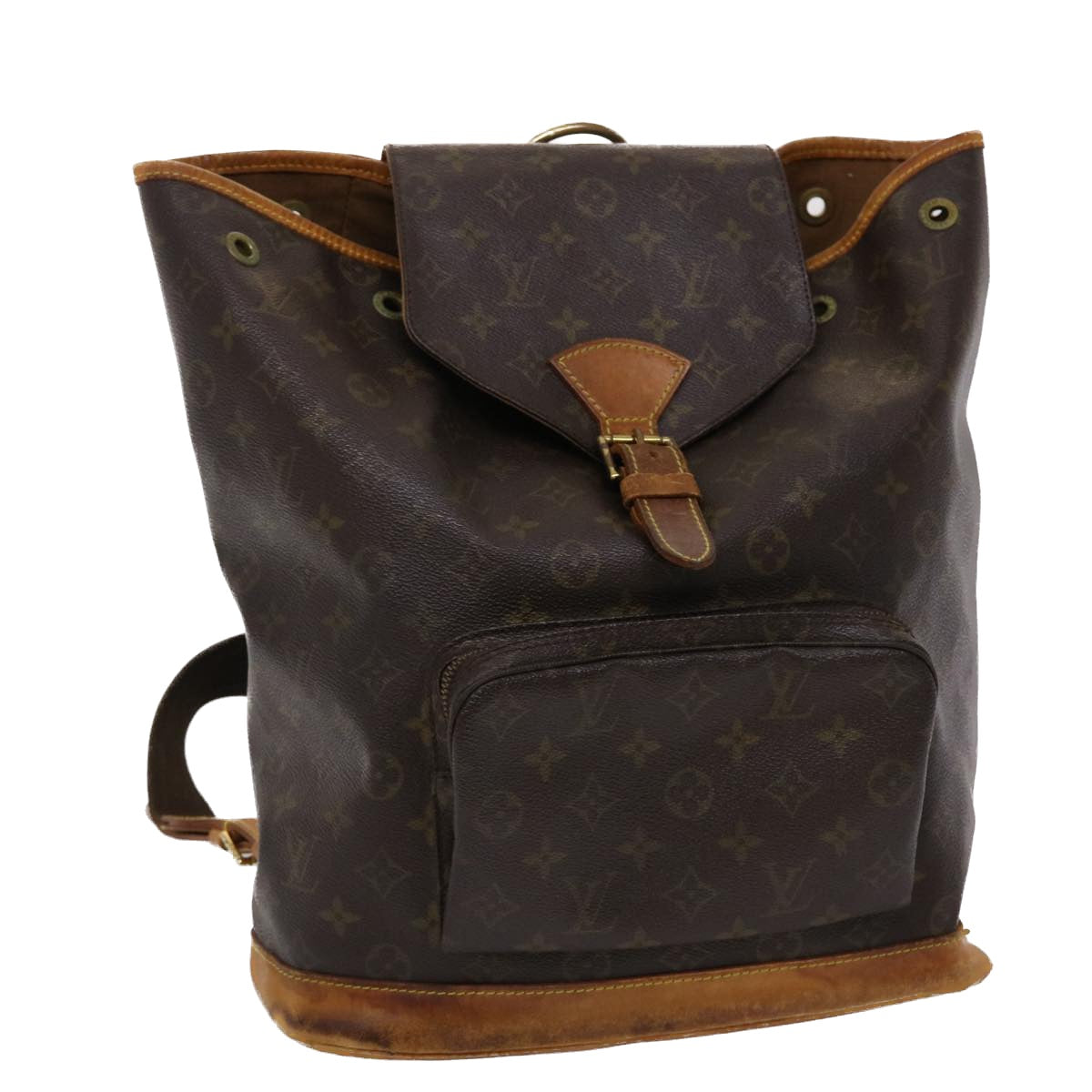 LOUIS VUITTON Monogram Montsouris GM Backpack M51135 LV 45515