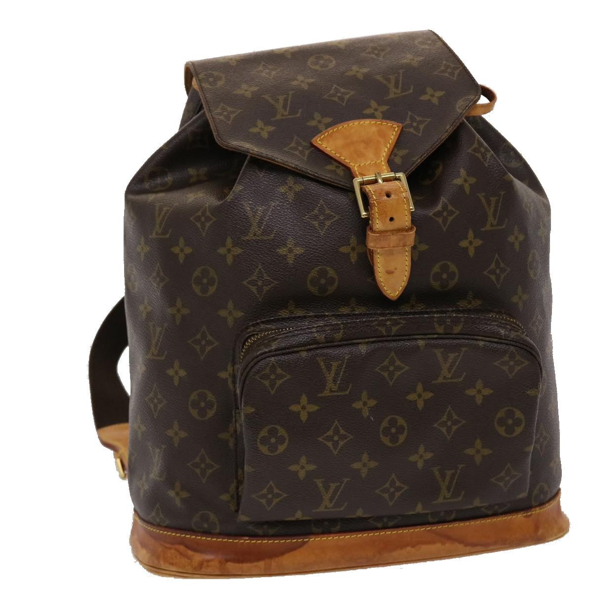 LOUIS VUITTON Monogram Montsouris GM Backpack M51135 LV 45516